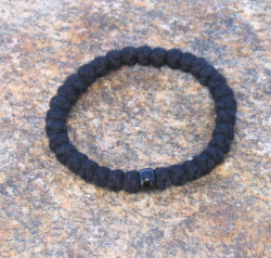 33 Black Floss Prayer rope with Honey Beads , Orthodox Christian